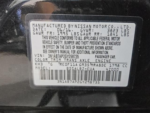 2016 Nissan Sentra S