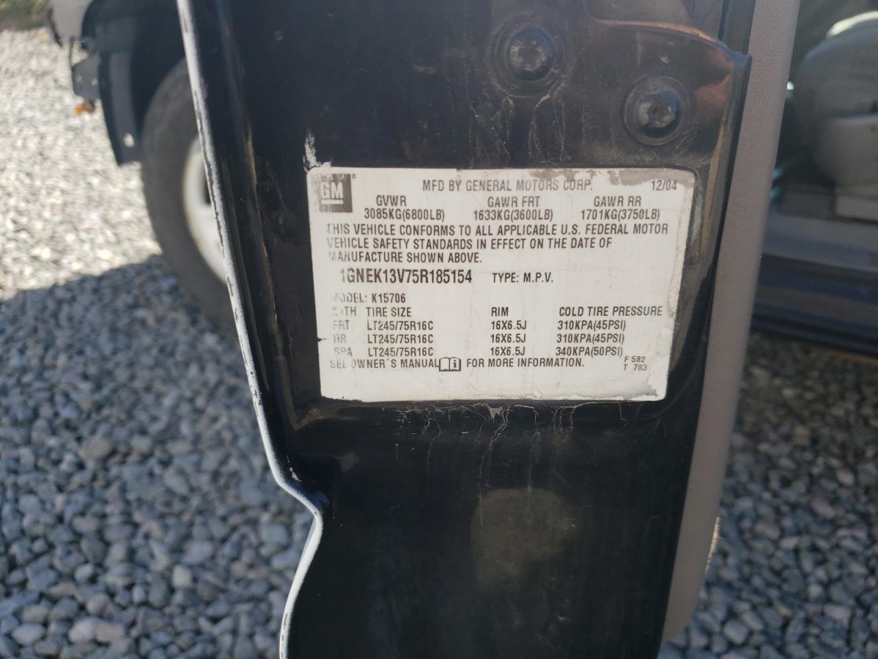 2005 Chevrolet Tahoe K1500