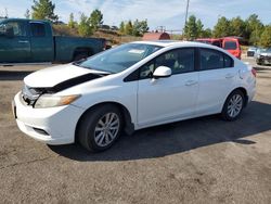 Honda Civic ex salvage cars for sale: 2012 Honda Civic EX