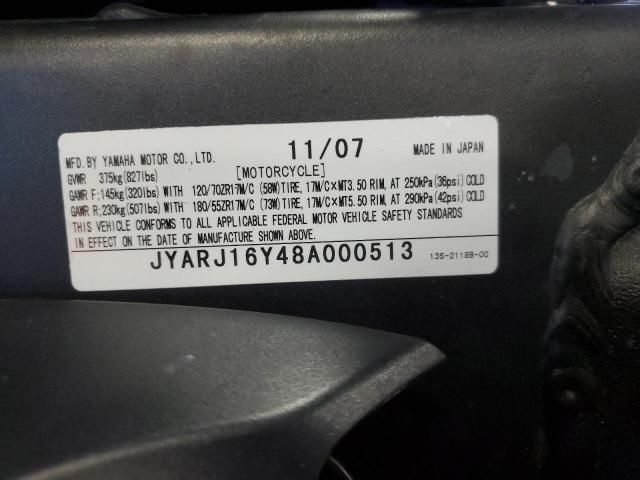 2008 Yamaha YZFR6