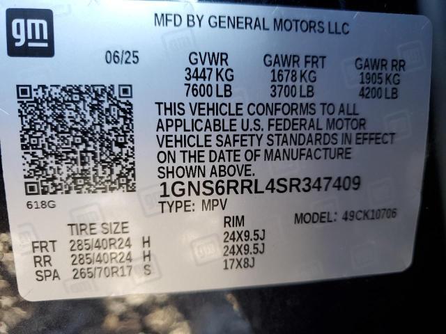 2025 Chevrolet Tahoe K1500 rst