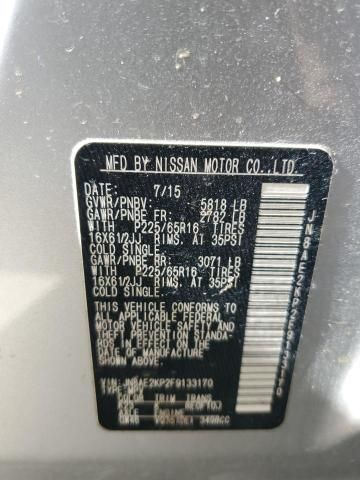 2015 Nissan Quest S