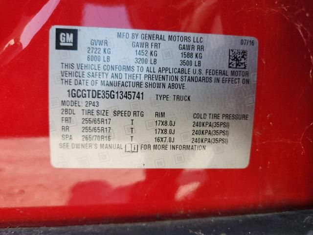 2016 Chevrolet Colorado Z71