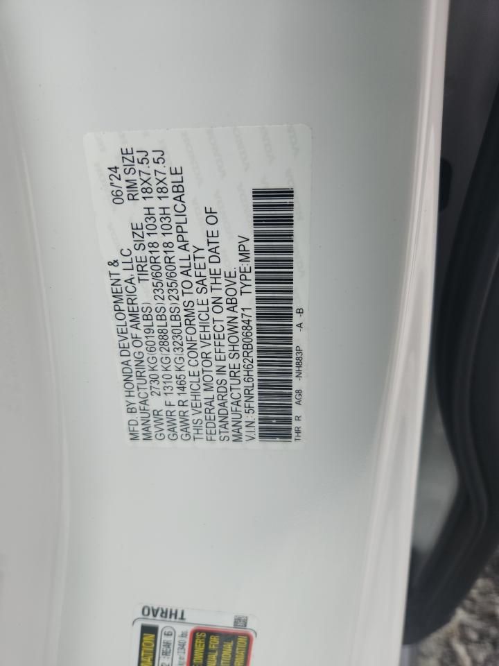 2024 Honda Odyssey exl