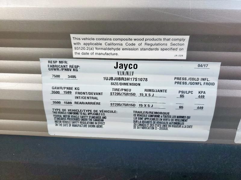 2017 Jayco JAY Flight