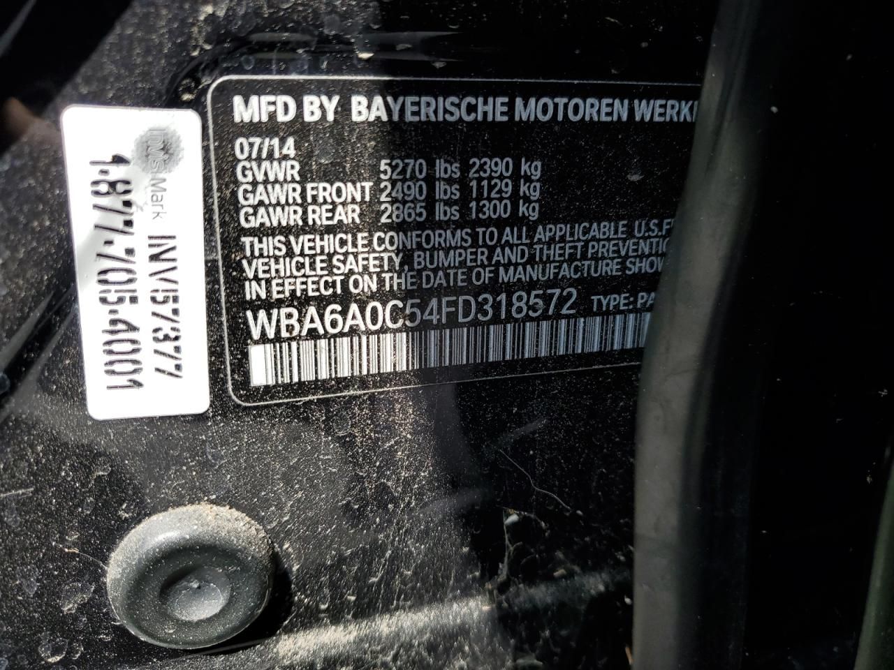 2015 BMW 640 i Gran Coupe