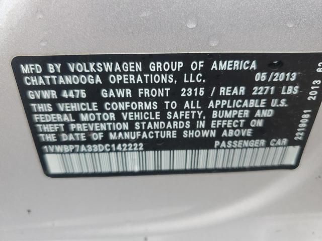2013 Volkswagen Passat SE