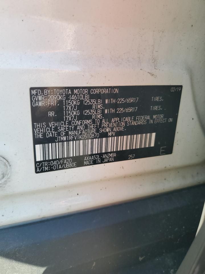 2019 Toyota Rav4 xle