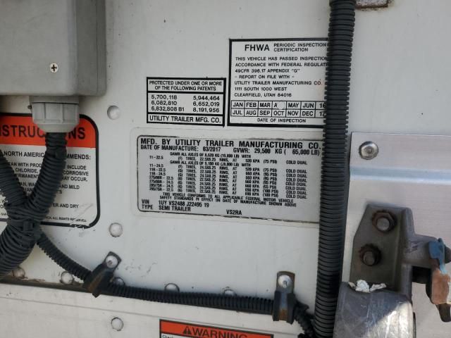2018 Utility VS2RA Refrigerated Van Trailer