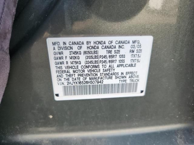 2006 Honda Ridgeline RTL