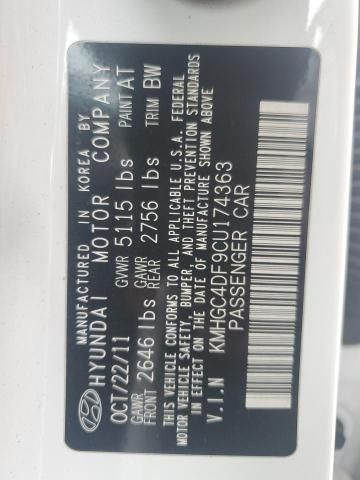 2012 Hyundai Genesis 4.6L