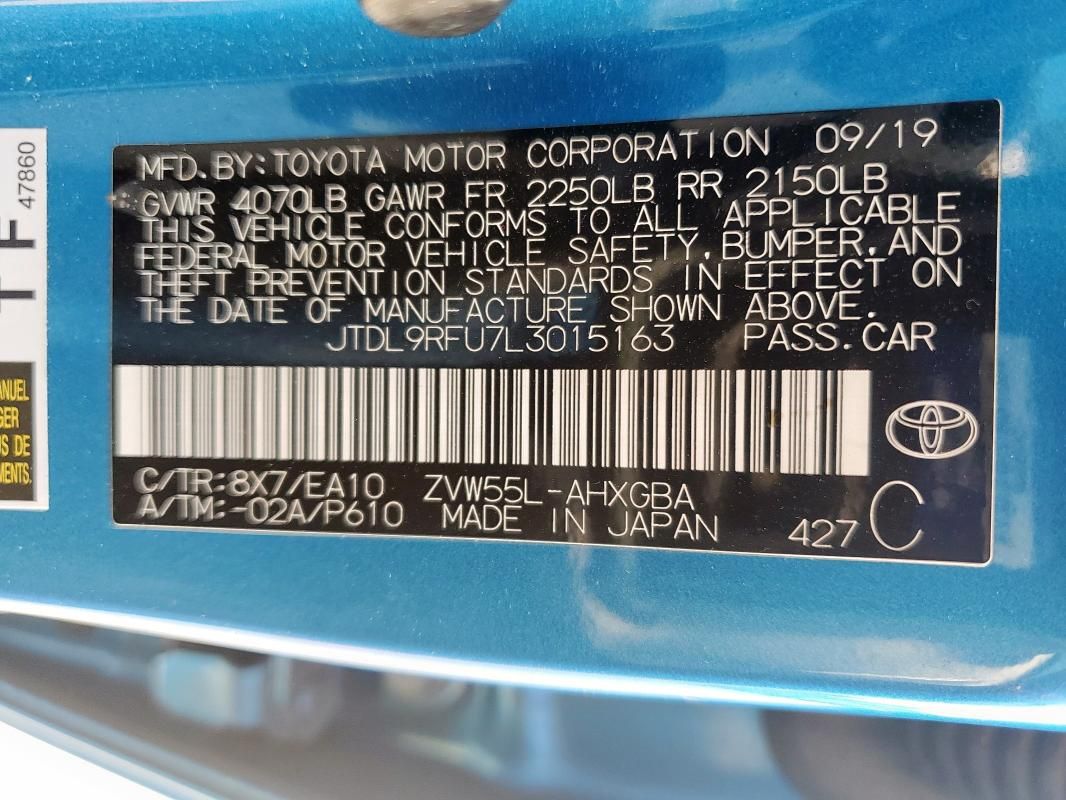 2020 Toyota Prius LE