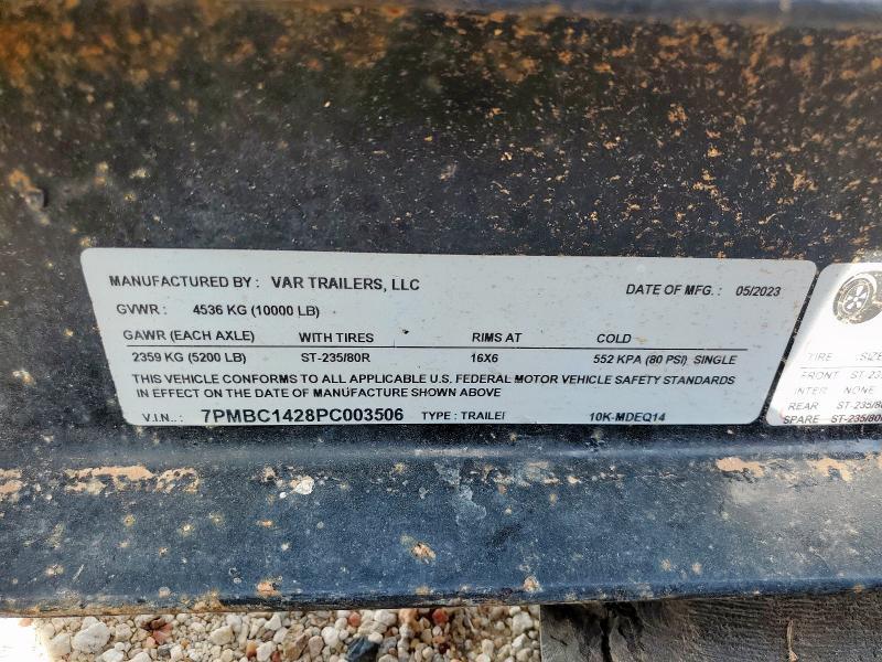 2023 VAR Pressure Washer Trailer