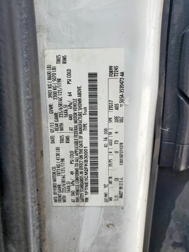 2015 Ford Transit Cargo Van T