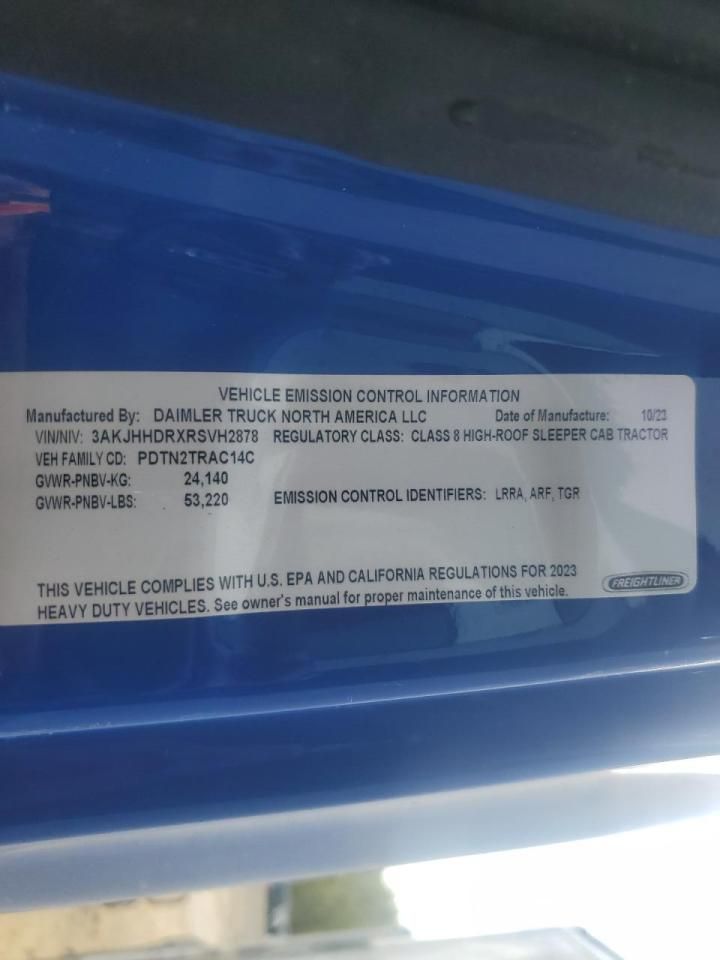 2024 Freightliner Cascadia 126 Semi Truck