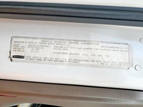 2016 Freightliner Cascadia 125 Semi Truck