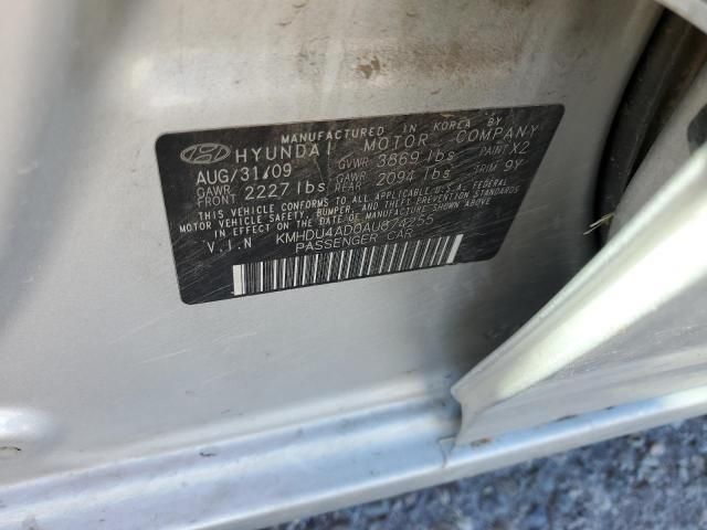 2010 Hyundai Elantra Blue