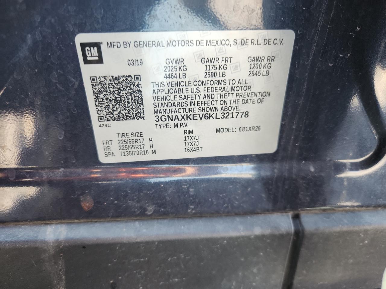 2019 Chevrolet Equinox lt