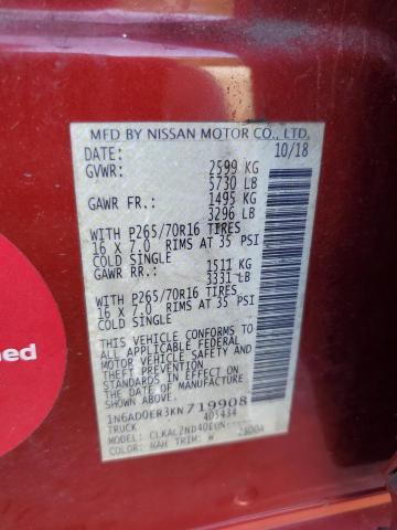 2019 Nissan Frontier s