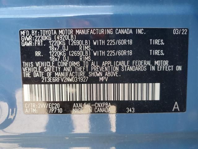 2022 Toyota Rav4 xse