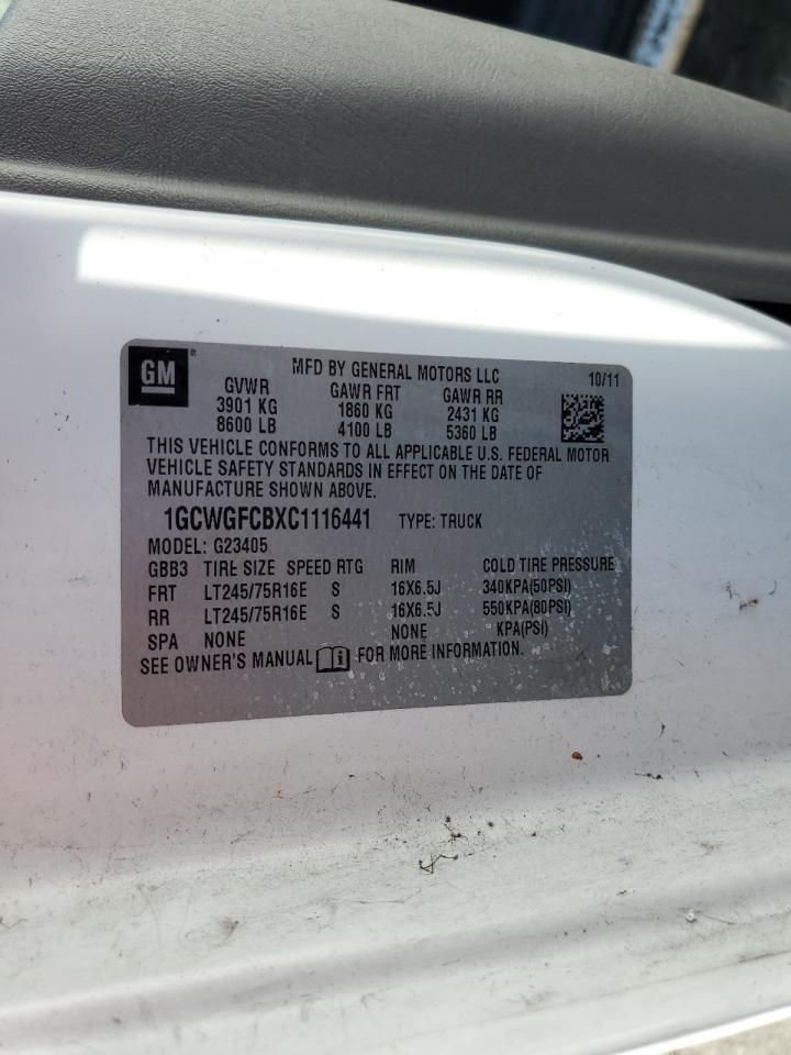 2012 Chevrolet Express G2500