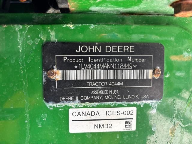 2022 John Deere 4044M Mfwd Tractor