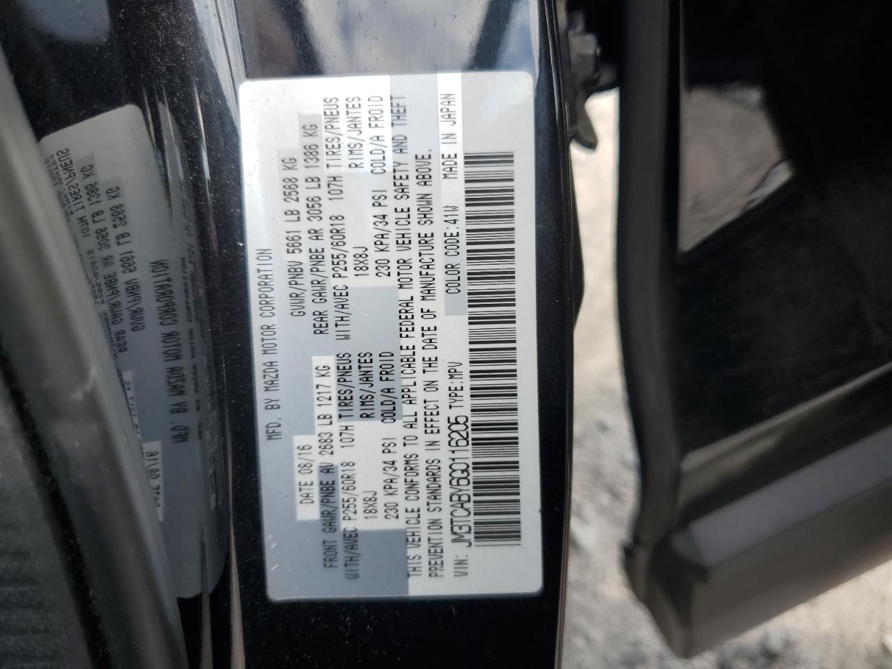 2016 Mazda Cx-9 Touring