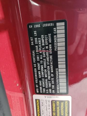 2007 Volkswagen EOS 2.0T Sport