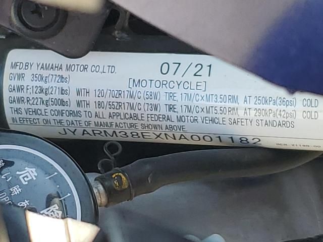 2022 Yamaha YZFR7