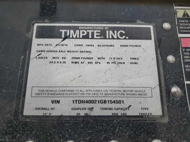 2016 Timpte Grain Trailer