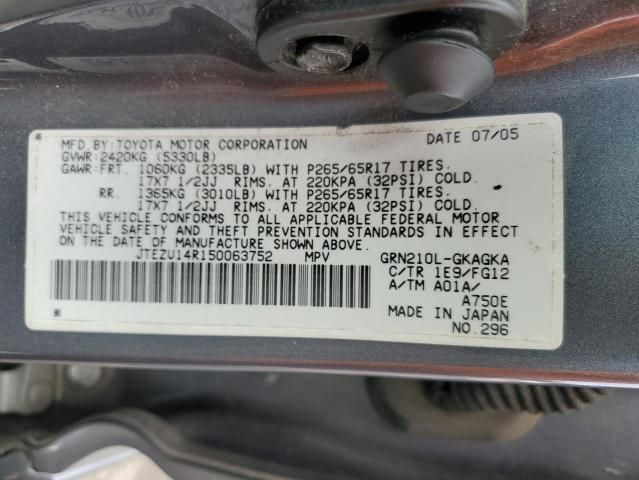 2005 Toyota 4runner SR5