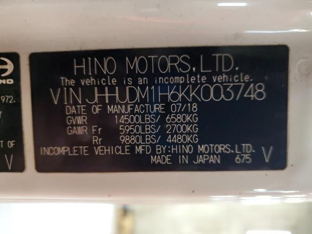 2019 Hino 155
