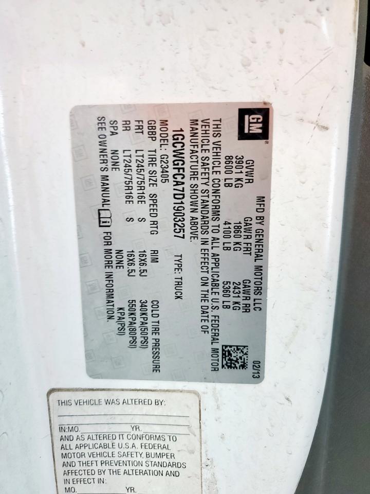 2013 Chevrolet Express G2500