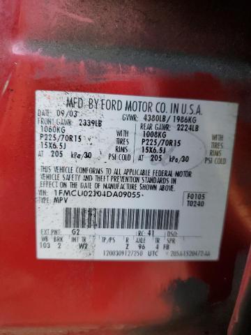 2004 Ford Escape xls