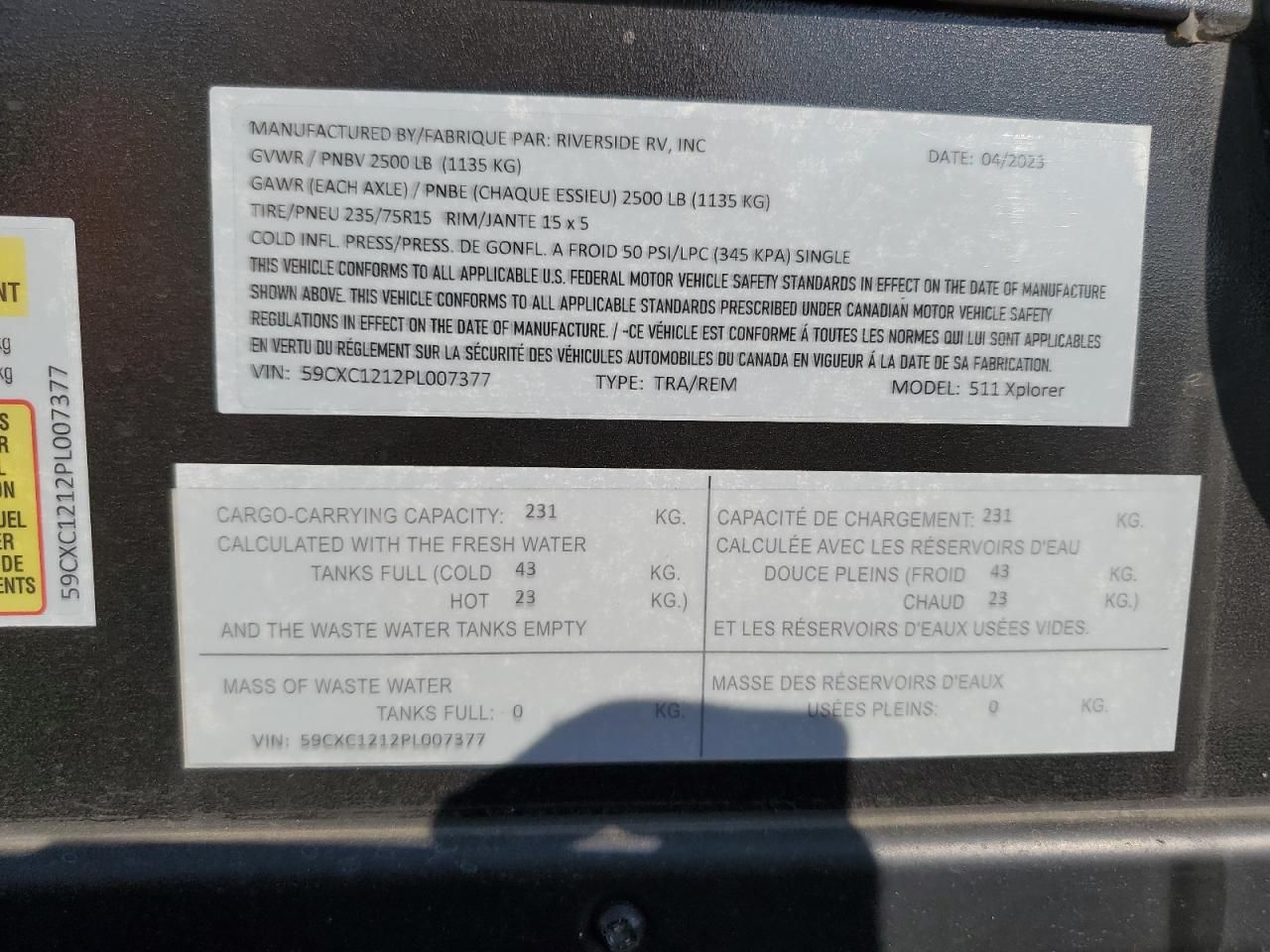 2023 Riverside MT Mckinle-RVS Camper