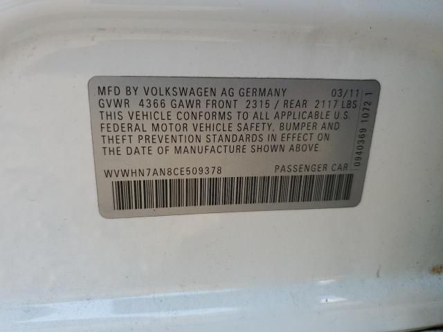 2012 Volkswagen CC Luxury