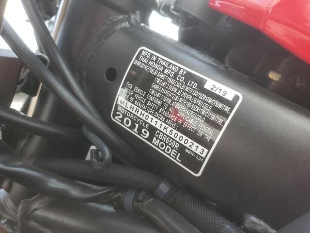 2019 Honda CBR650 R