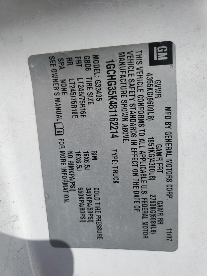 2008 Chevrolet Express G3500