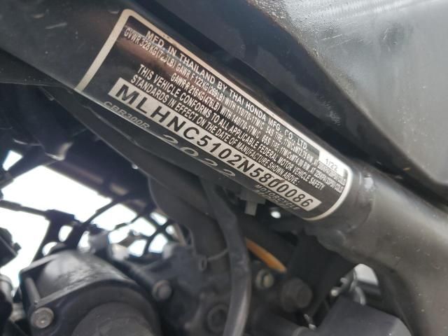 2022 Honda CBR300 R