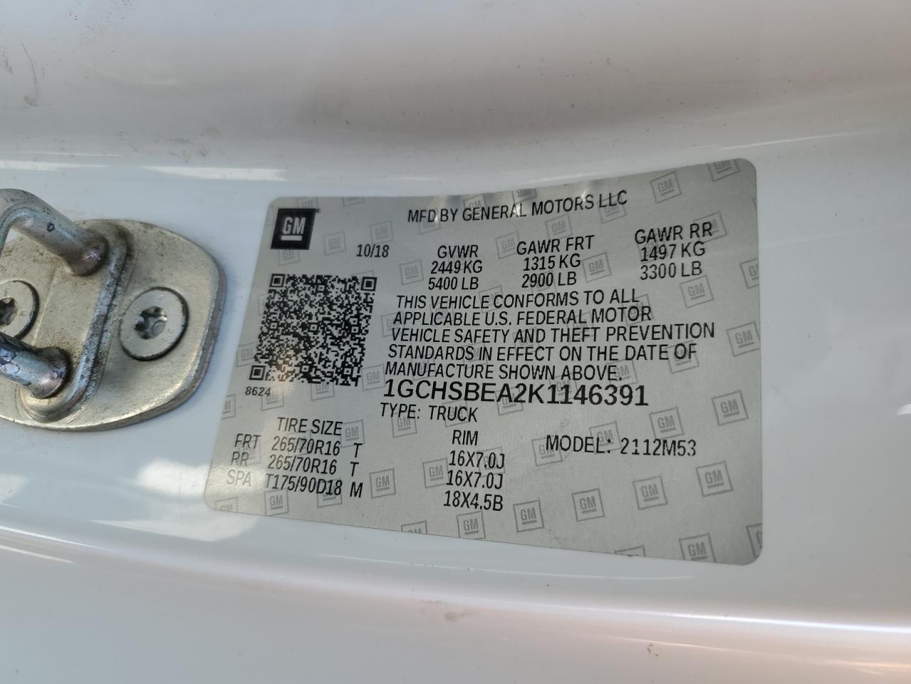 2019 Chev Colorado