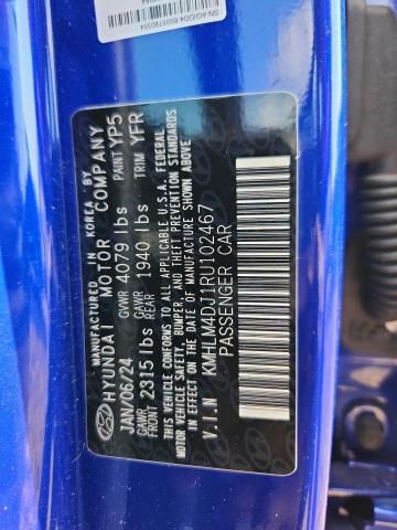 2024 Hyundai Elantra Blue