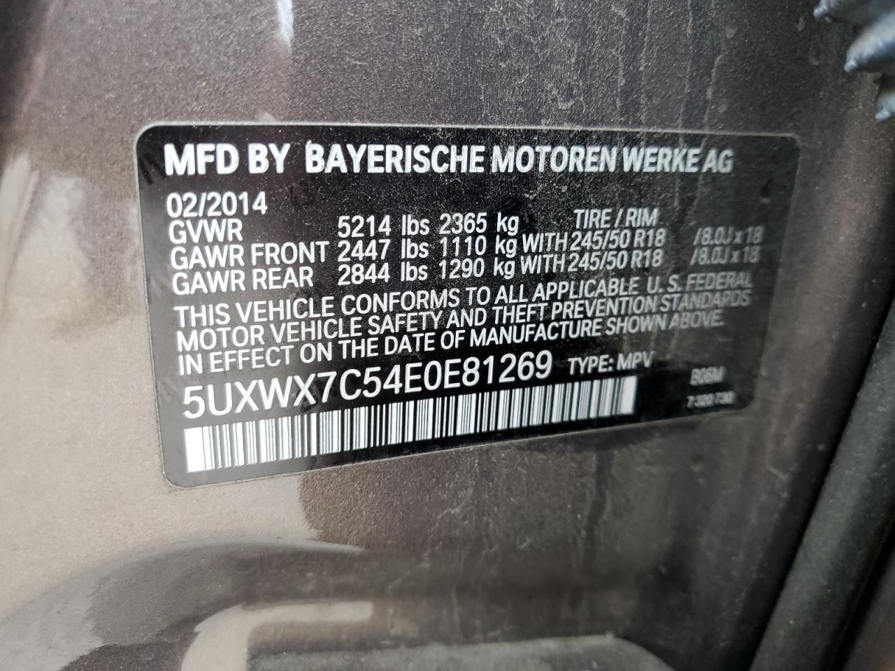 2014 BMW X3 Xdrive35i