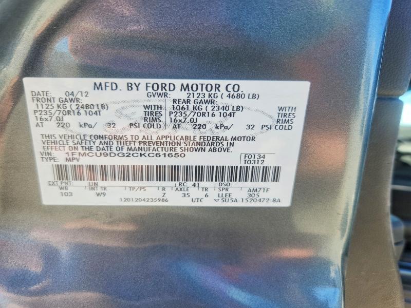 2012 Ford Escape XLT
