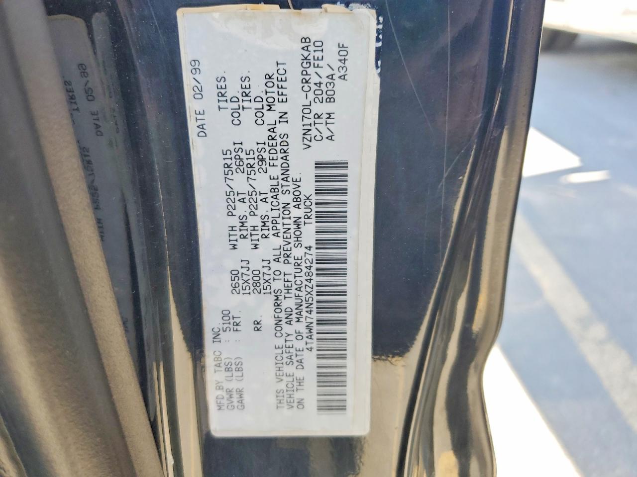 1999 Toyota Tacoma Limited
