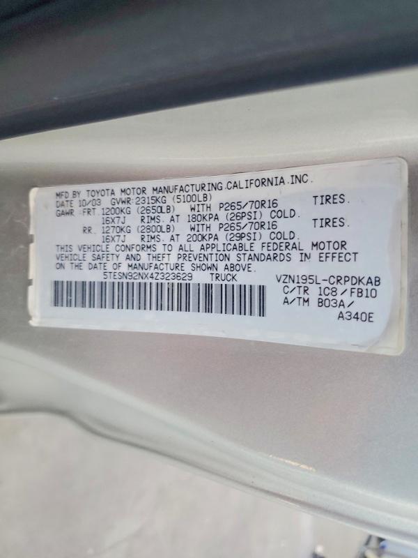2004 Toyota Tacoma Prerunner V6