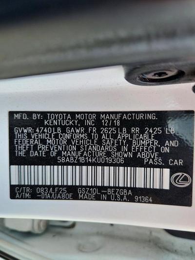 2019 Lexus ES 350