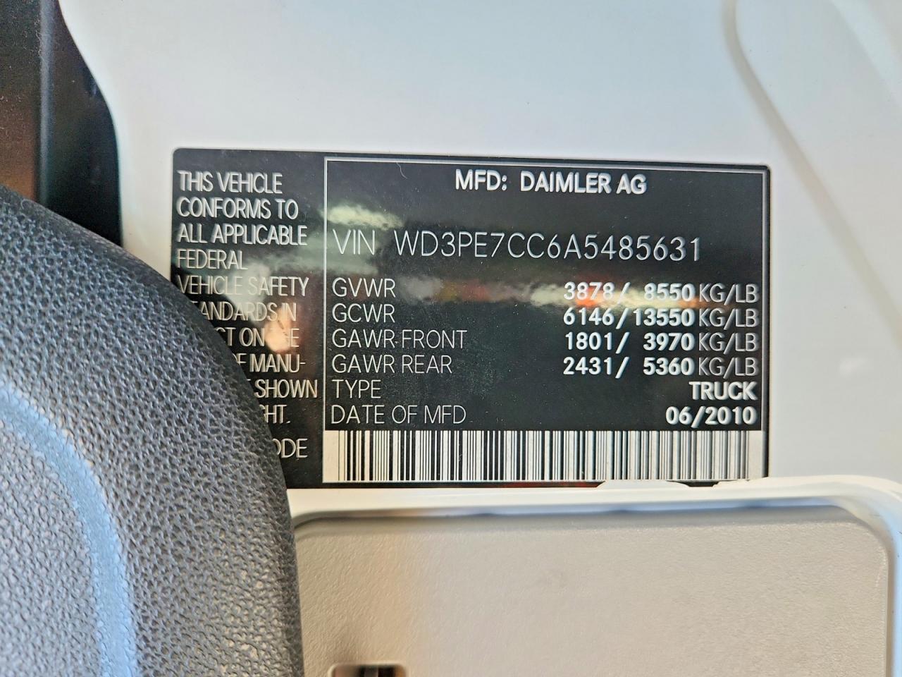 2010 Mercedes-Benz Benz Sprinter 2500 RV