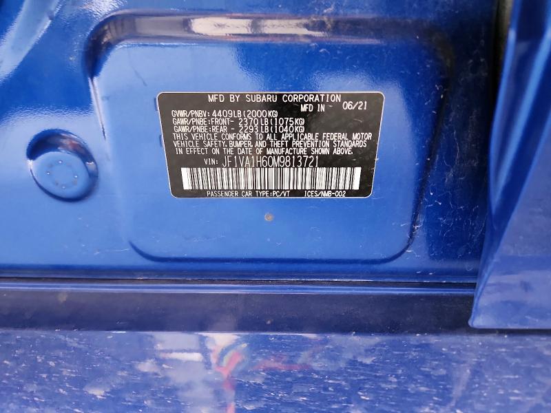 2021 Subaru WRX Limited
