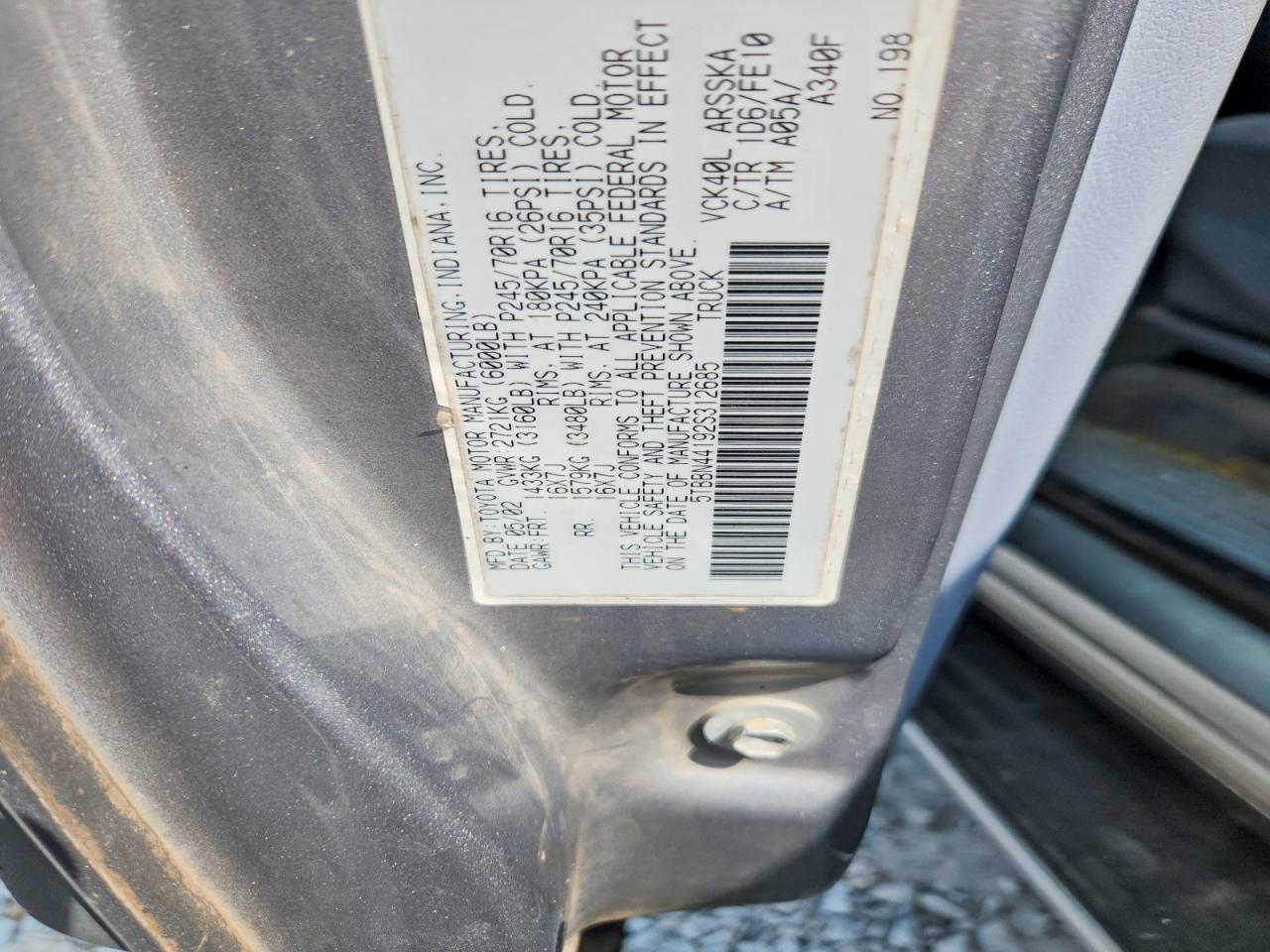 2002 Toyota Tundra SR5