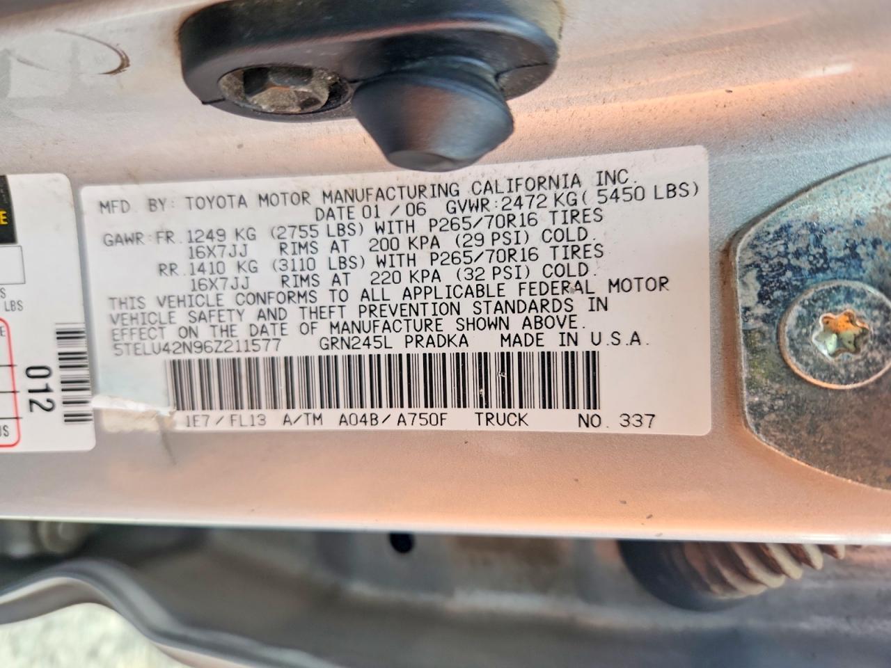 2006 Toyota Tacoma V6